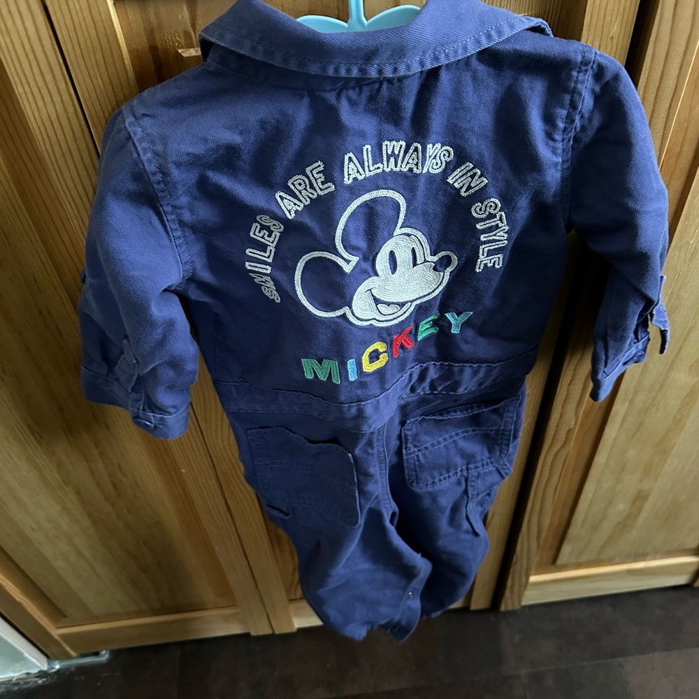 GAP Blue Mickey Mouse Bodysuit